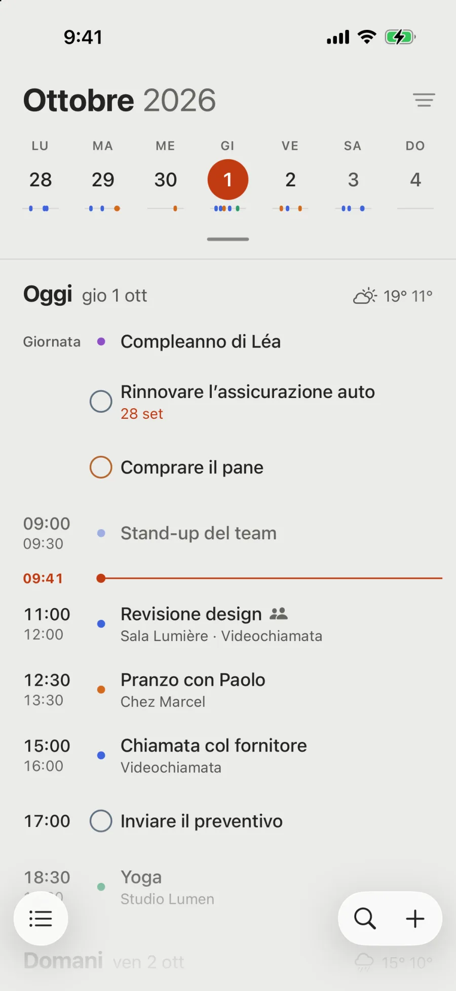 L’agenda su Carta.